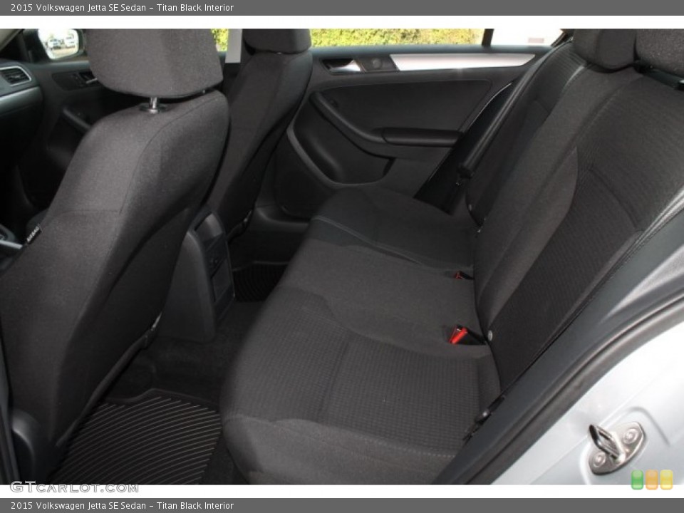 Titan Black Interior Rear Seat for the 2015 Volkswagen Jetta SE Sedan #99033087