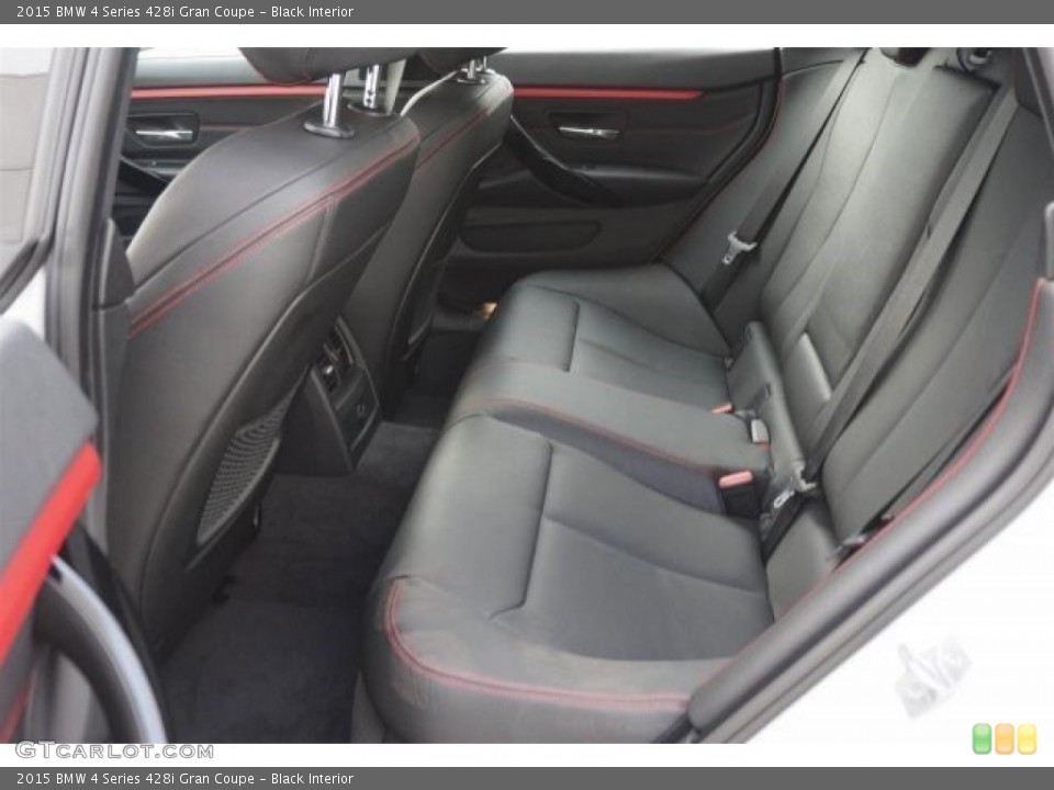 Black Interior Rear Seat for the 2015 BMW 4 Series 428i Gran Coupe #99034875
