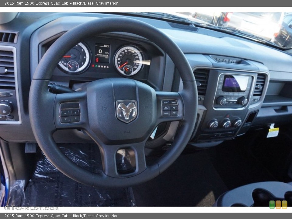 Black/Diesel Gray Interior Dashboard for the 2015 Ram 1500 Express Quad Cab #99035451