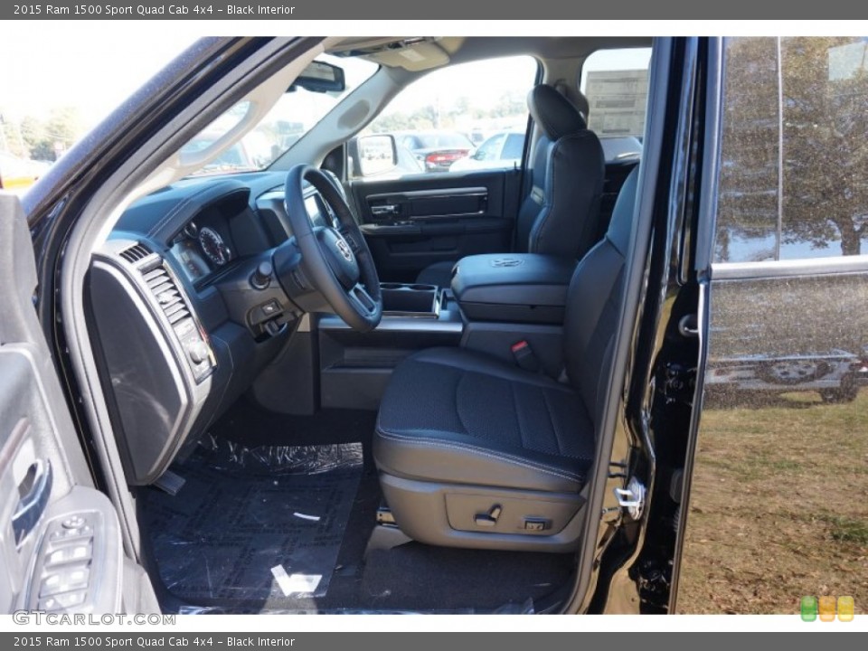Black Interior Front Seat for the 2015 Ram 1500 Sport Quad Cab 4x4 #99035688