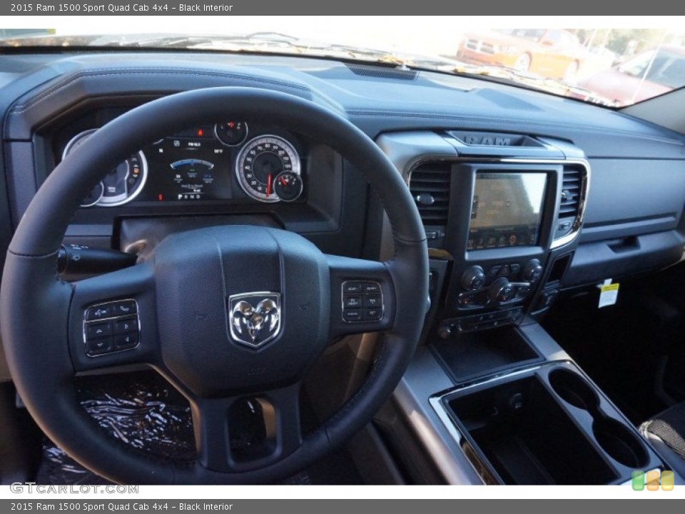 Black Interior Dashboard for the 2015 Ram 1500 Sport Quad Cab 4x4 #99035712