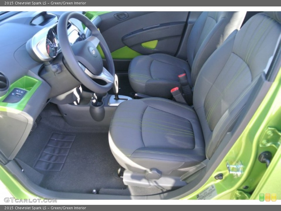 Green/Green Interior Front Seat for the 2015 Chevrolet Spark LS #99043143