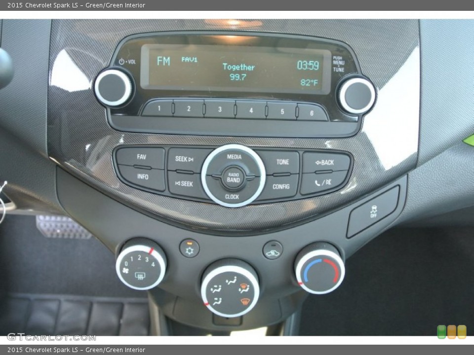 Green/Green Interior Controls for the 2015 Chevrolet Spark LS #99043269