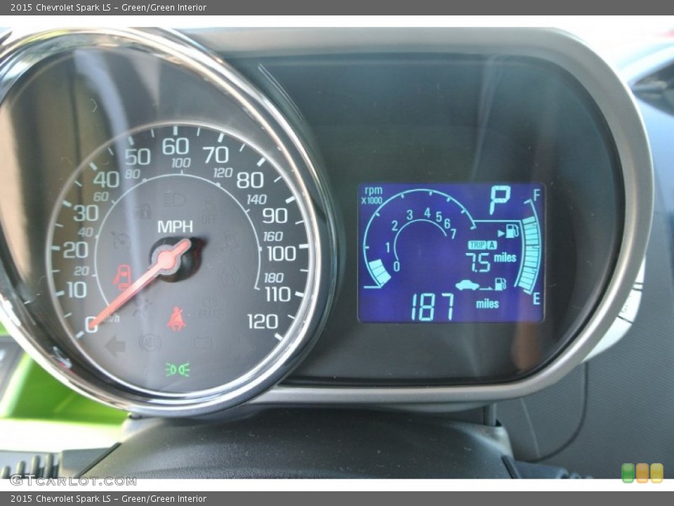 Green/Green Interior Gauges for the 2015 Chevrolet Spark LS #99043293