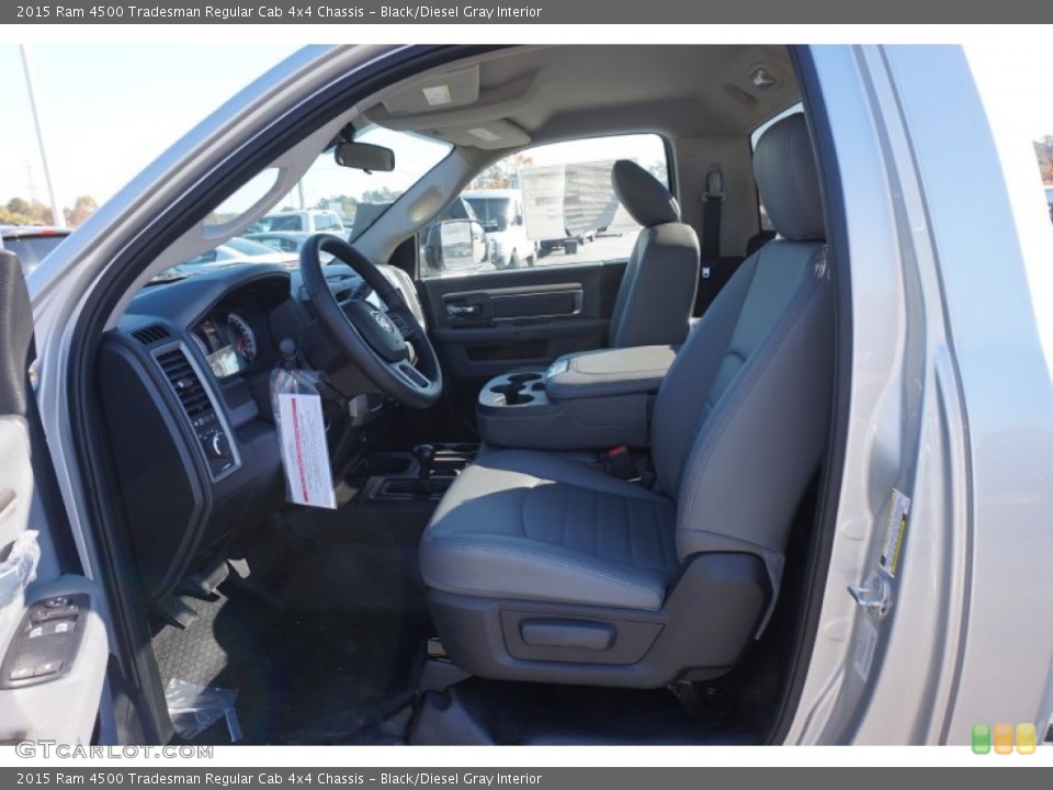Black/Diesel Gray Interior Photo for the 2015 Ram 4500 Tradesman Regular Cab 4x4 Chassis #99043311