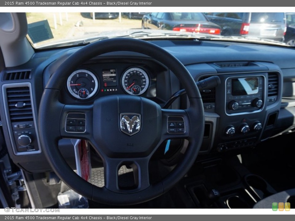 Black/Diesel Gray Interior Dashboard for the 2015 Ram 4500 Tradesman Regular Cab 4x4 Chassis #99043332