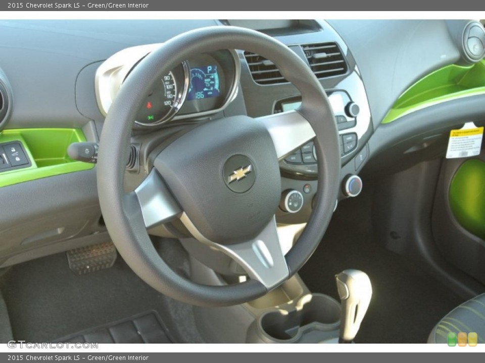 Green/Green Interior Steering Wheel for the 2015 Chevrolet Spark LS #99043494