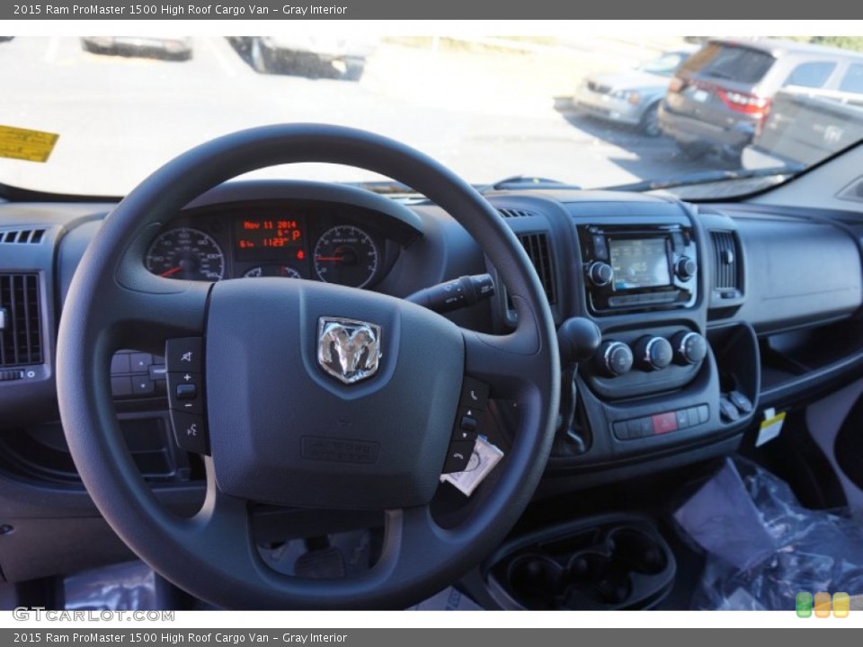 Gray Interior Dashboard for the 2015 Ram ProMaster 1500 High Roof Cargo Van #99044088