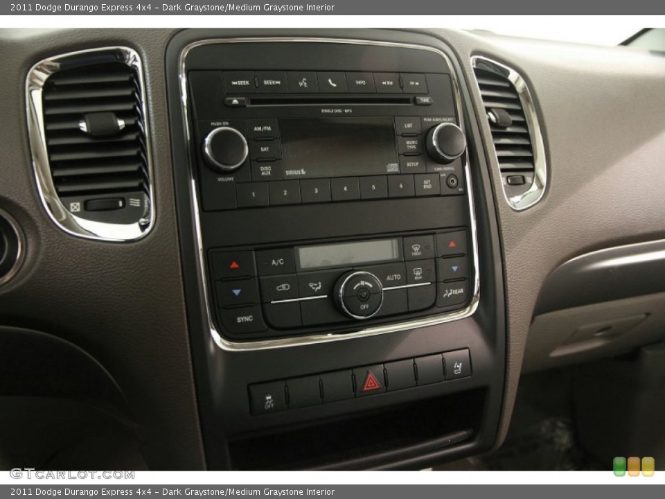 Dark Graystone/Medium Graystone Interior Controls for the 2011 Dodge Durango Express 4x4 #99056610
