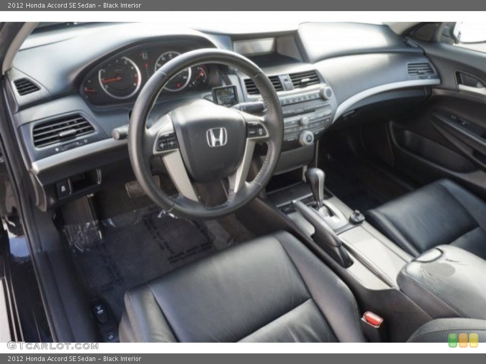 Black Interior Photo for the 2012 Honda Accord SE Sedan #99059118