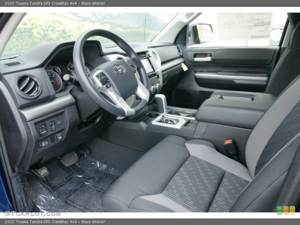 Black Interior Prime Interior for the 2015 Toyota Tundra SR5 CrewMax 4x4 #99062211