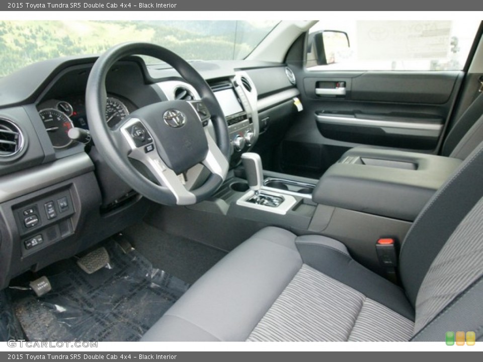 Black Interior Prime Interior for the 2015 Toyota Tundra SR5 Double Cab 4x4 #99062610