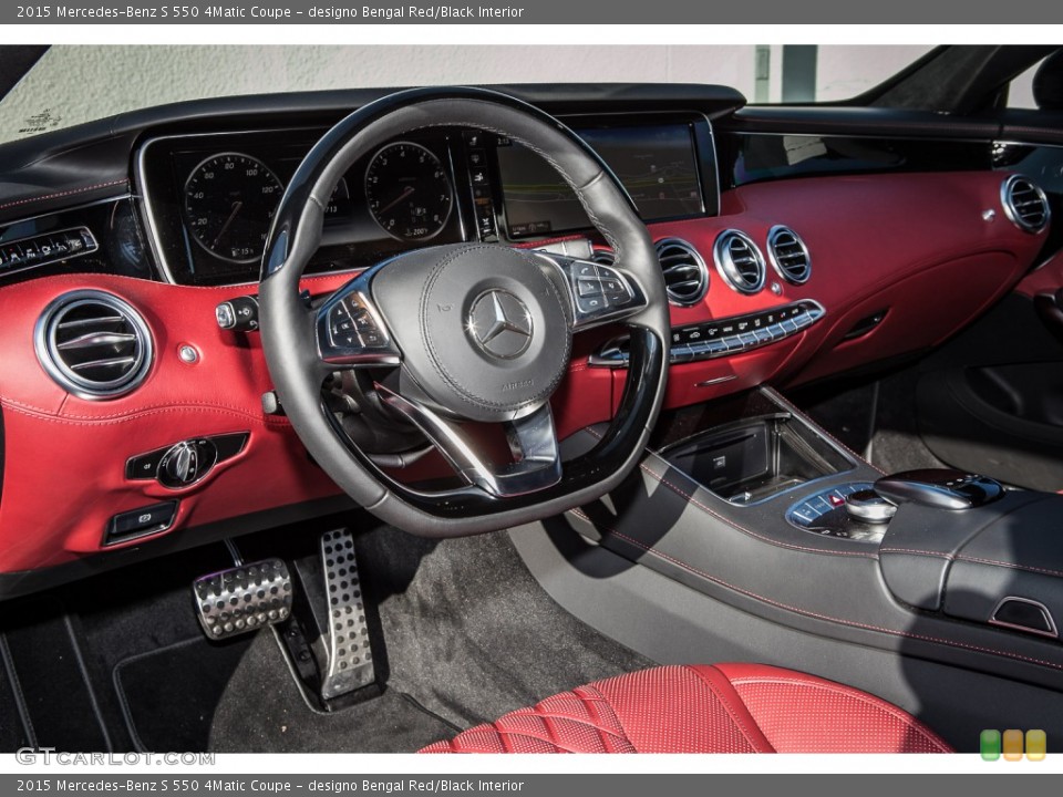 designo Bengal Red/Black Interior Photo for the 2015 Mercedes-Benz S 550 4Matic Coupe #99064878