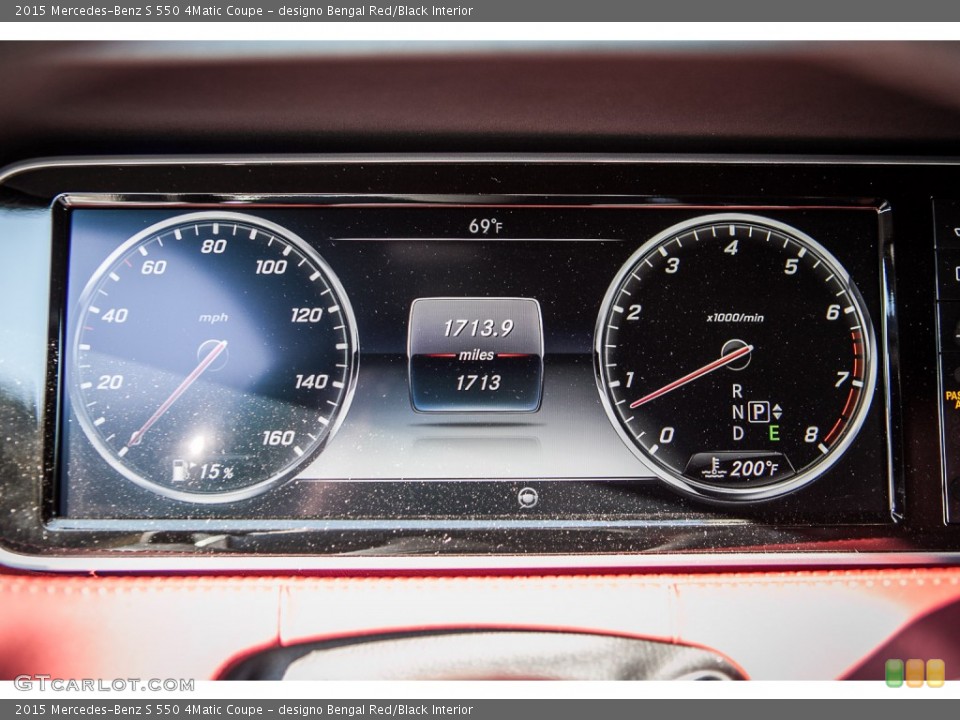designo Bengal Red/Black Interior Gauges for the 2015 Mercedes-Benz S 550 4Matic Coupe #99064914