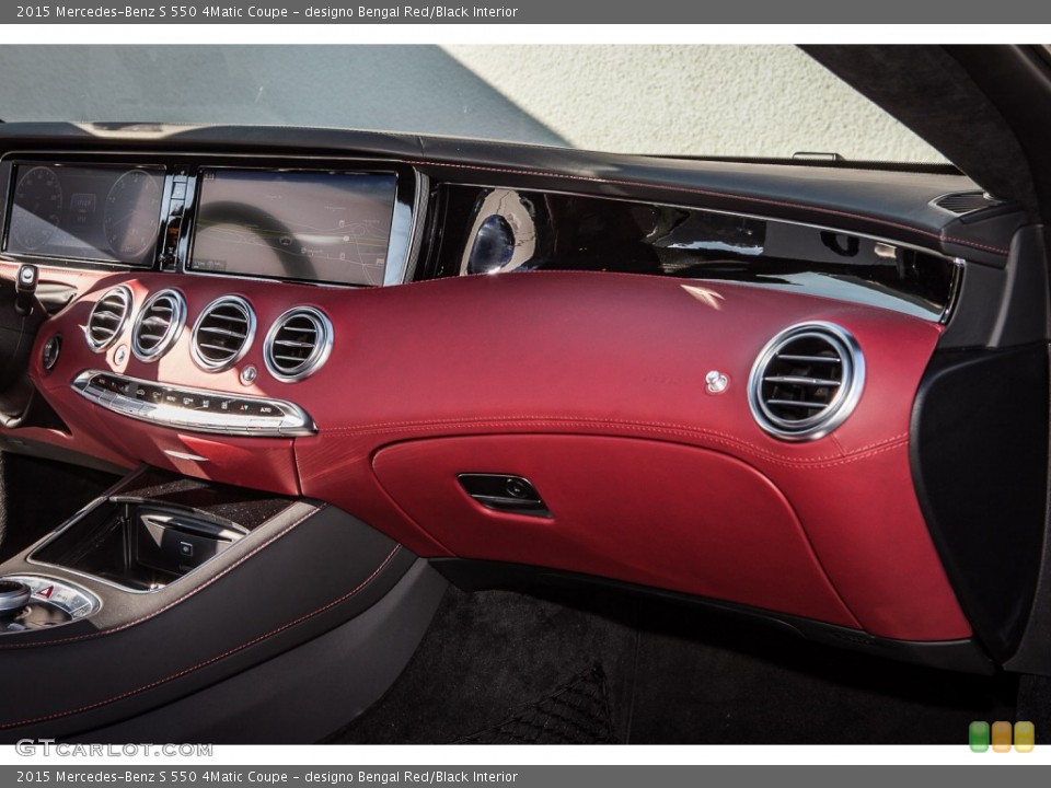 designo Bengal Red/Black Interior Dashboard for the 2015 Mercedes-Benz S 550 4Matic Coupe #99064986