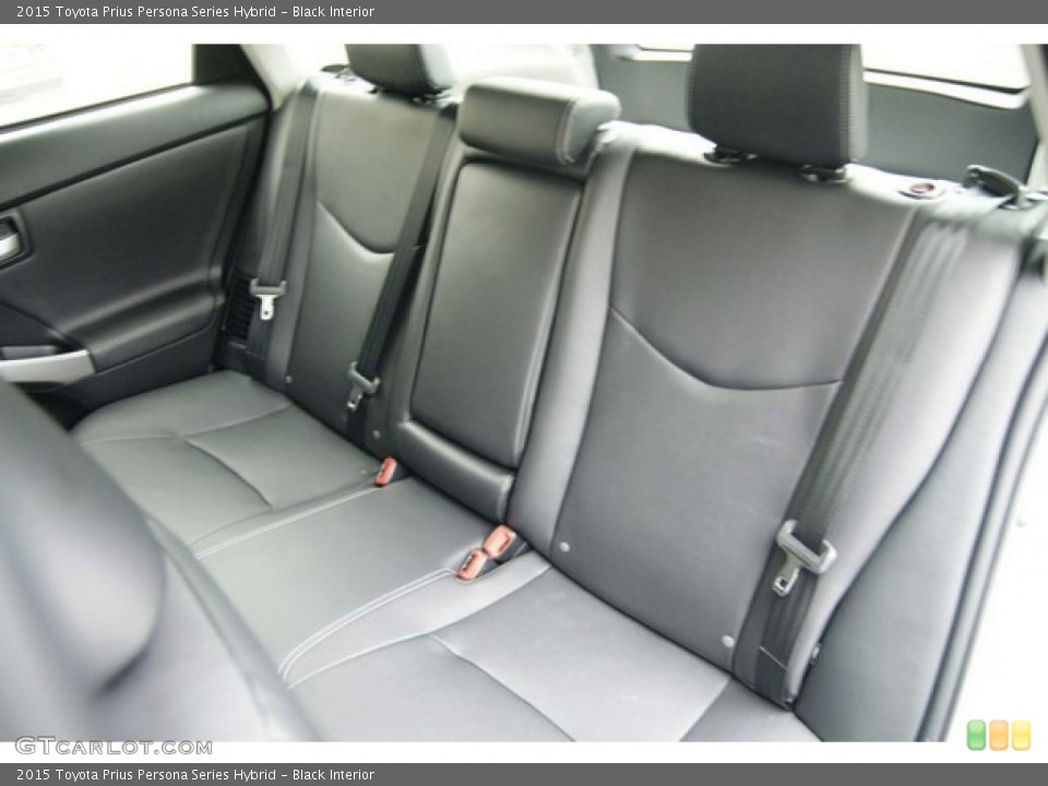 Black Interior Rear Seat for the 2015 Toyota Prius Persona Series Hybrid #99067533