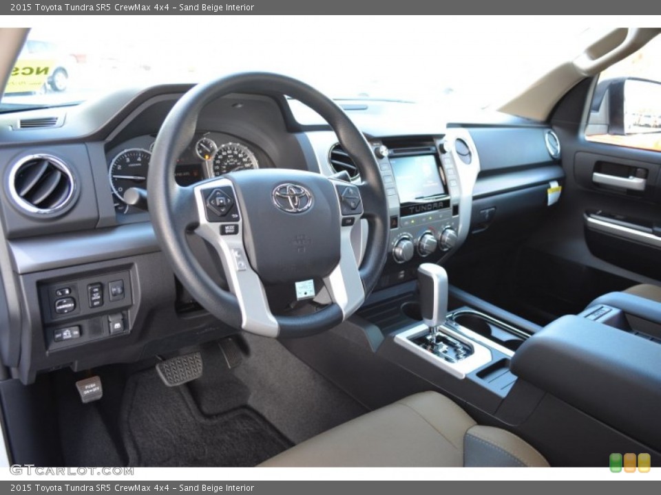 Sand Beige Interior Prime Interior for the 2015 Toyota Tundra SR5 CrewMax 4x4 #99069027