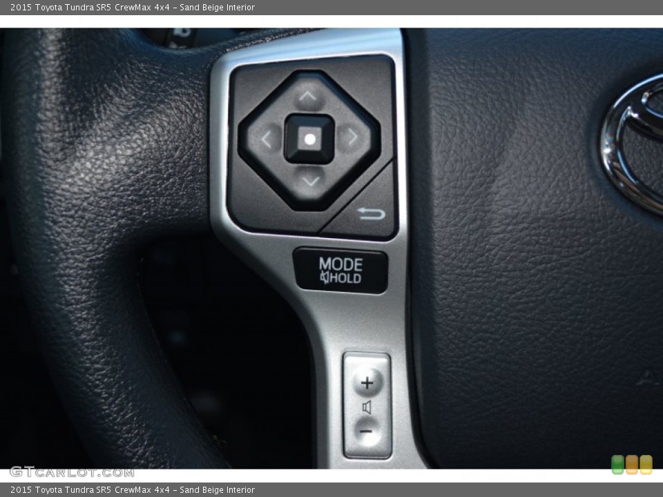 Sand Beige Interior Controls for the 2015 Toyota Tundra SR5 CrewMax 4x4 #99069159