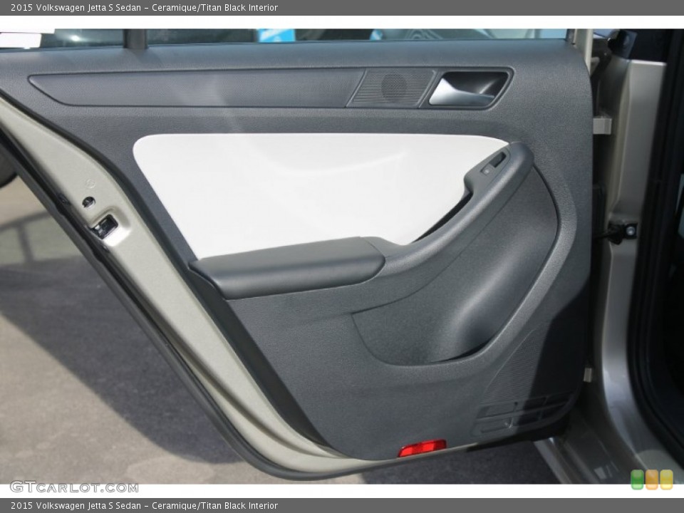 Ceramique/Titan Black Interior Door Panel for the 2015 Volkswagen Jetta S Sedan #99070005