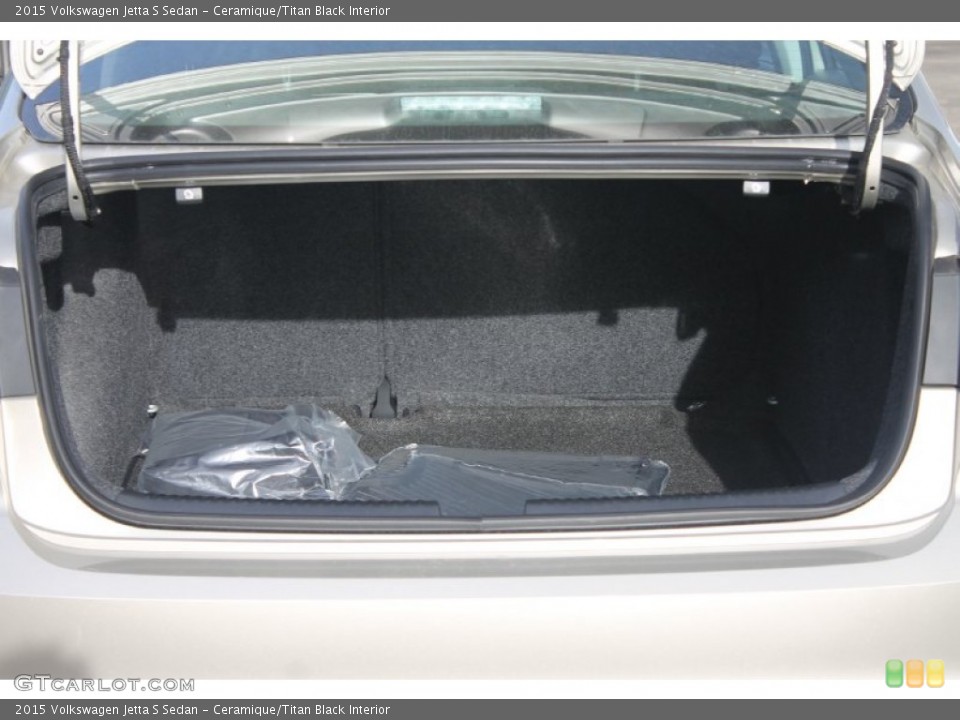 Ceramique/Titan Black Interior Trunk for the 2015 Volkswagen Jetta S Sedan #99070023
