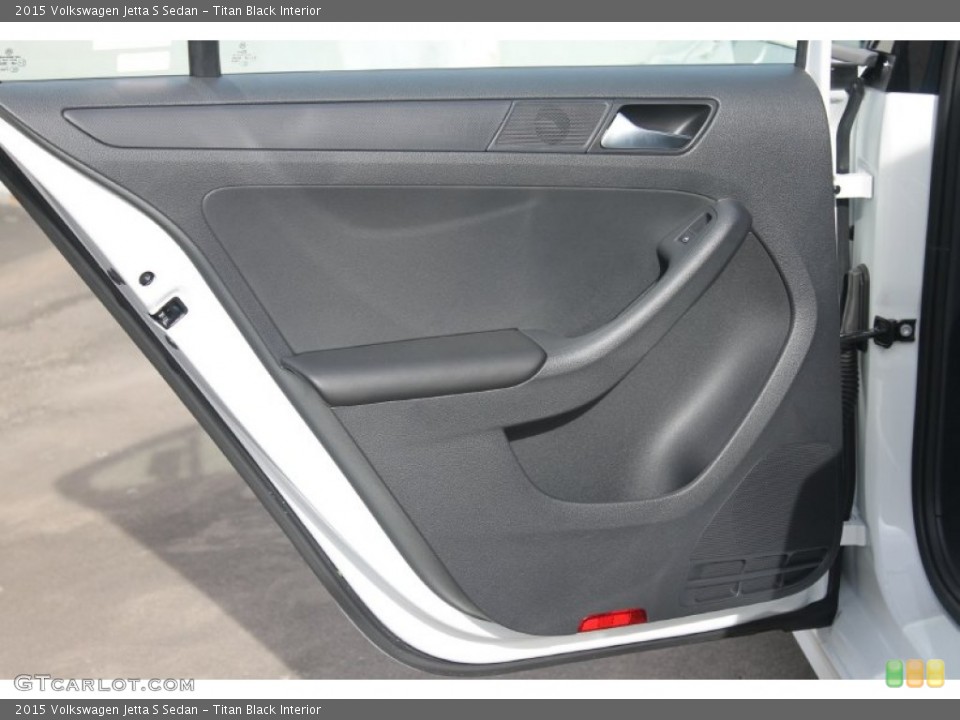 Titan Black Interior Door Panel for the 2015 Volkswagen Jetta S Sedan #99070206