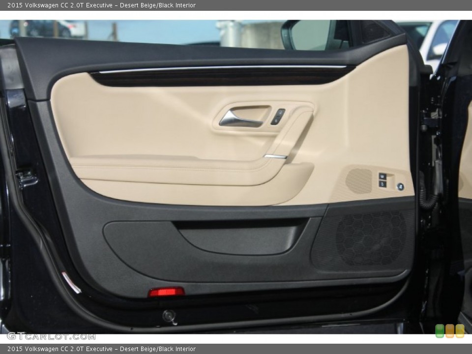 Desert Beige/Black Interior Door Panel for the 2015 Volkswagen CC 2.0T Executive #99070386