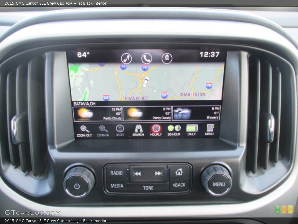 Jet Black Interior Navigation for the 2015 GMC Canyon SLE Crew Cab 4x4 #99071643