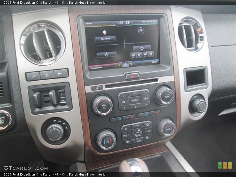 King Ranch Mesa Brown Interior Controls for the 2015 Ford Expedition King Ranch 4x4 #99075036