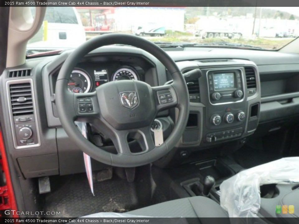 Black/Diesel Gray Interior Dashboard for the 2015 Ram 4500 Tradesman Crew Cab 4x4 Chassis #99076437