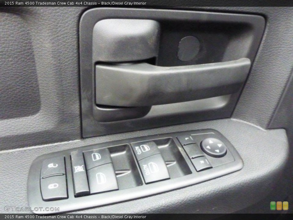 Black/Diesel Gray Interior Controls for the 2015 Ram 4500 Tradesman Crew Cab 4x4 Chassis #99076461