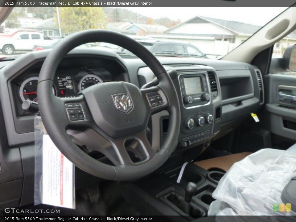 Black/Diesel Gray Interior Photo for the 2015 Ram 5500 Tradesman Regular Cab 4x4 Chassis #99077747