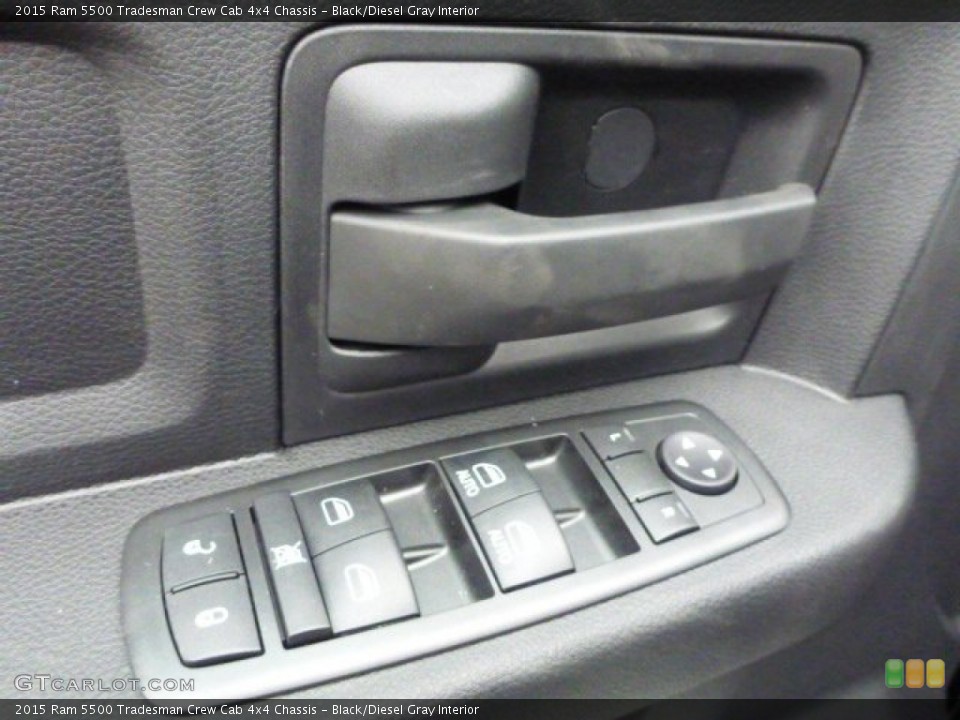 Black/Diesel Gray Interior Controls for the 2015 Ram 5500 Tradesman Crew Cab 4x4 Chassis #99078219