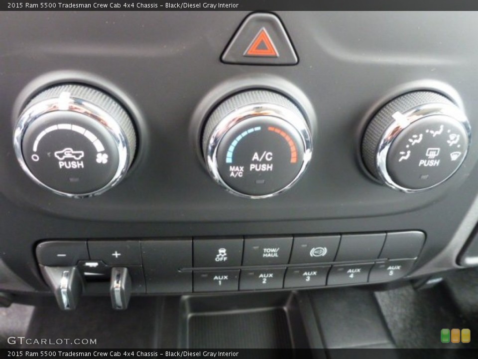 Black/Diesel Gray Interior Controls for the 2015 Ram 5500 Tradesman Crew Cab 4x4 Chassis #99078365