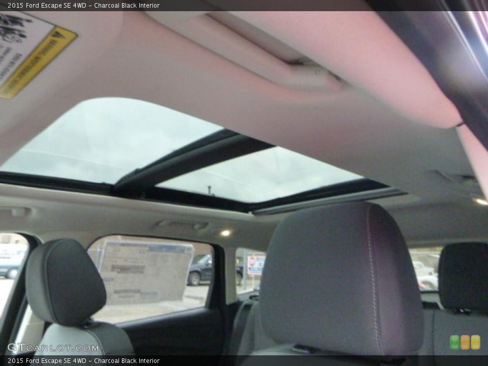 Charcoal Black Interior Sunroof for the 2015 Ford Escape SE 4WD #99079767