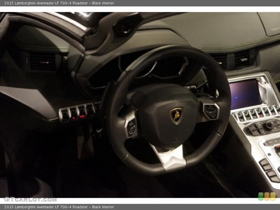 Black Interior Steering Wheel for the 2015 Lamborghini Aventador LP 700-4 Roadster #99082844