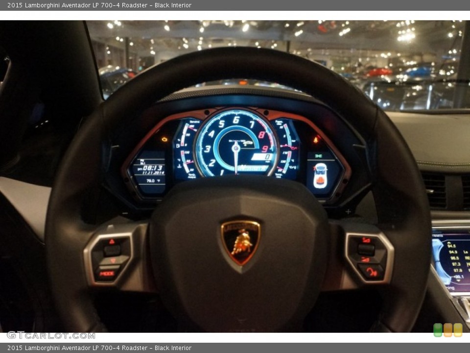 Black Interior Steering Wheel for the 2015 Lamborghini Aventador LP 700-4 Roadster #99083154