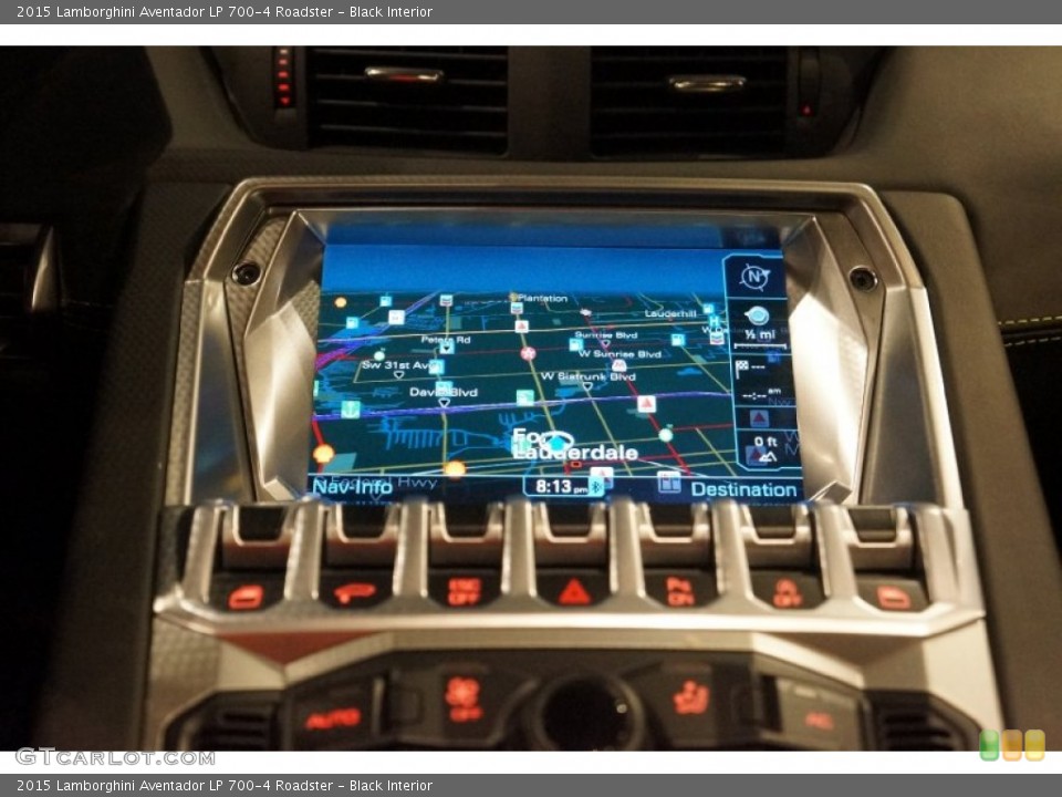 Black Interior Navigation for the 2015 Lamborghini Aventador LP 700-4 Roadster #99083226