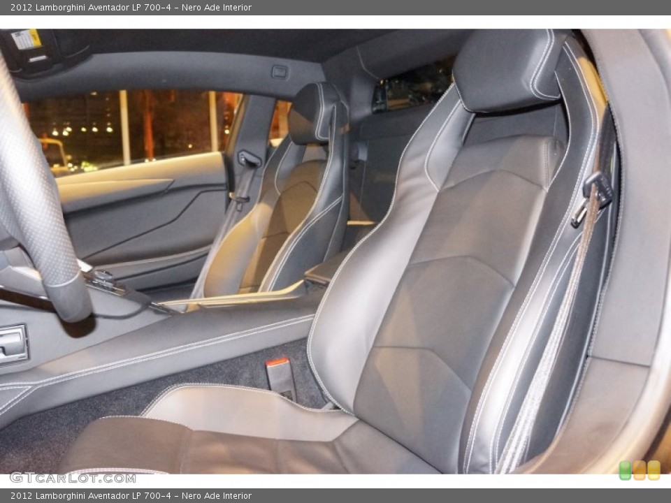Nero Ade Interior Front Seat for the 2012 Lamborghini Aventador LP 700-4 #99084321