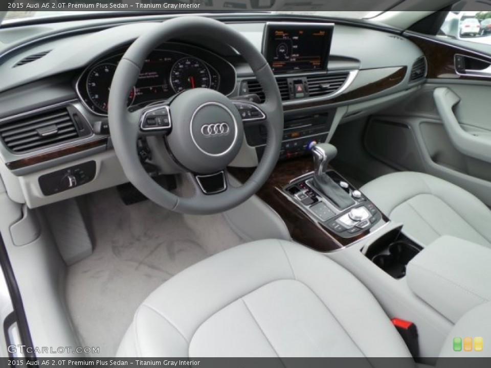 Titanium Gray Interior Photo for the 2015 Audi A6 2.0T Premium Plus Sedan #99086778