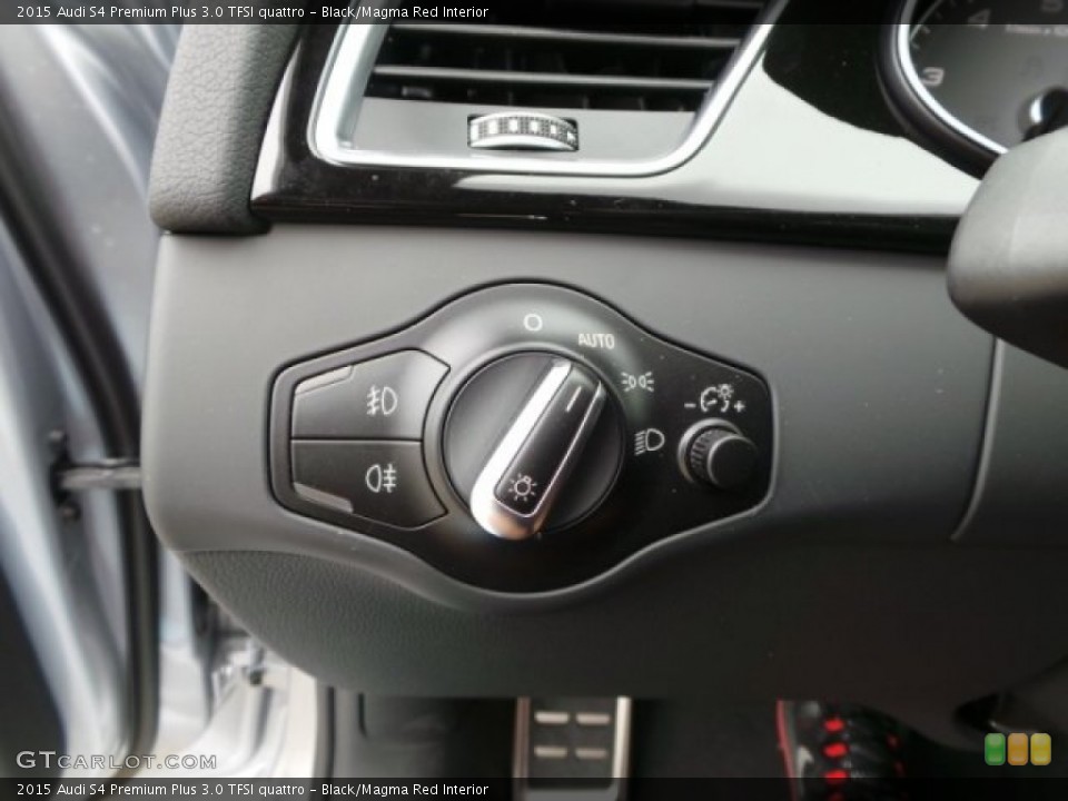 Black/Magma Red Interior Controls for the 2015 Audi S4 Premium Plus 3.0 TFSI quattro #99091691