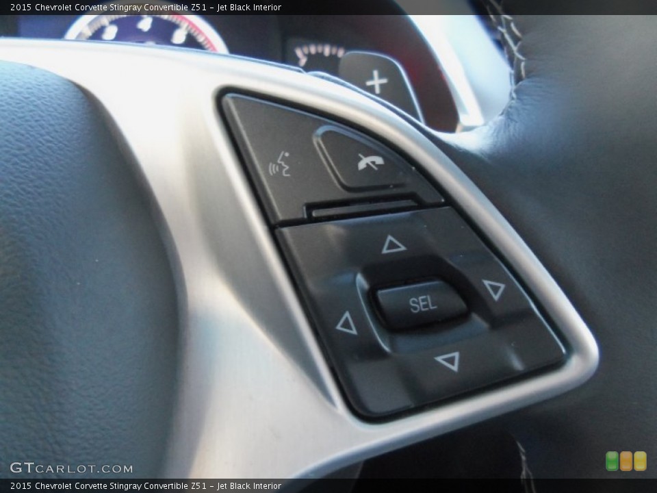 Jet Black Interior Controls for the 2015 Chevrolet Corvette Stingray Convertible Z51 #99093058