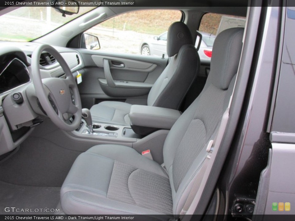 Dark Titanium/Light Titanium Interior Front Seat for the 2015 Chevrolet Traverse LS AWD #99097509