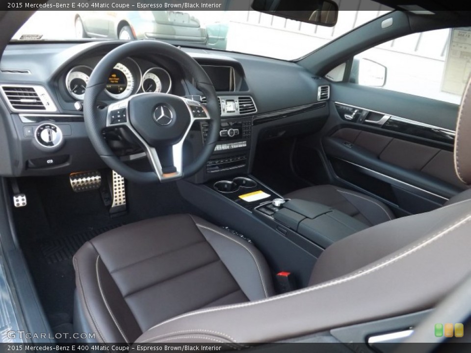 Espresso Brown/Black Interior Photo for the 2015 Mercedes-Benz E 400 4Matic Coupe #99103923