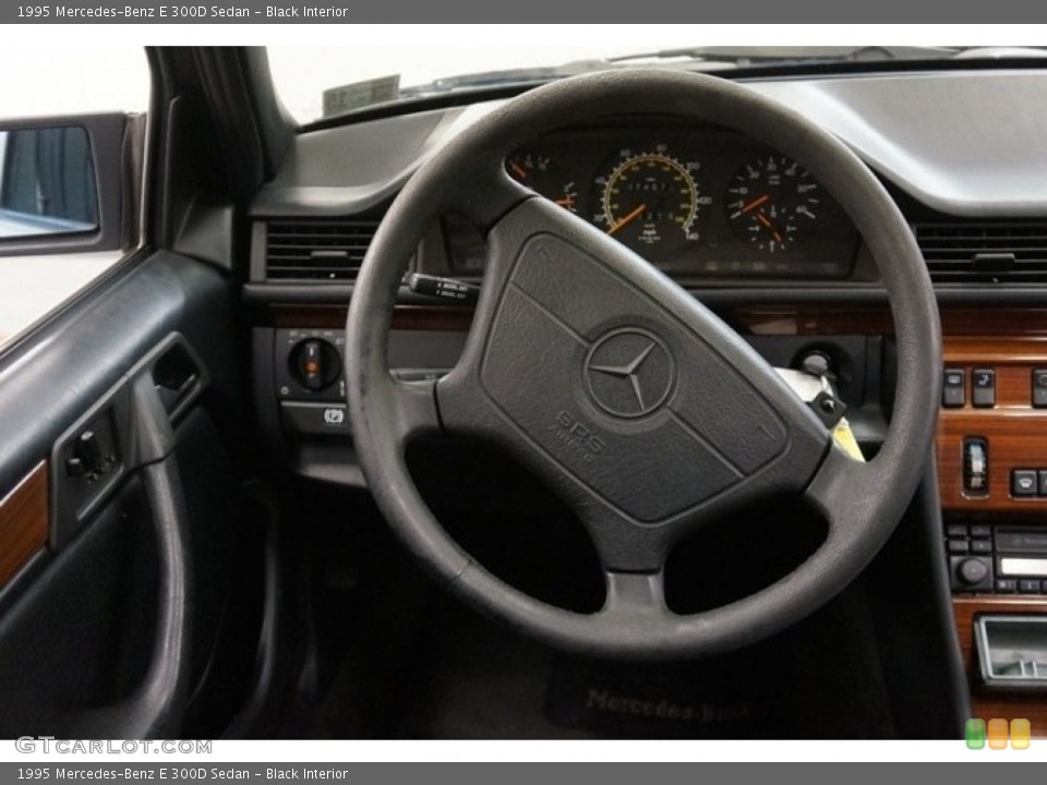 Black Interior Steering Wheel for the 1995 Mercedes-Benz E 300D Sedan #99104820