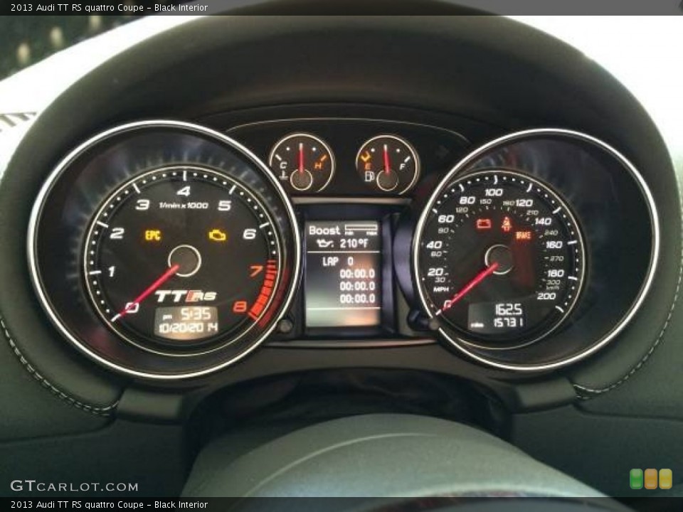 Black Interior Gauges for the 2013 Audi TT RS quattro Coupe #99107575