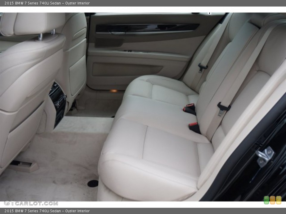 Oyster Interior Rear Seat for the 2015 BMW 7 Series 740Li Sedan #99108445