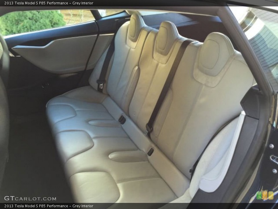Grey Interior Rear Seat for the 2013 Tesla Model S P85 Performance #99108520