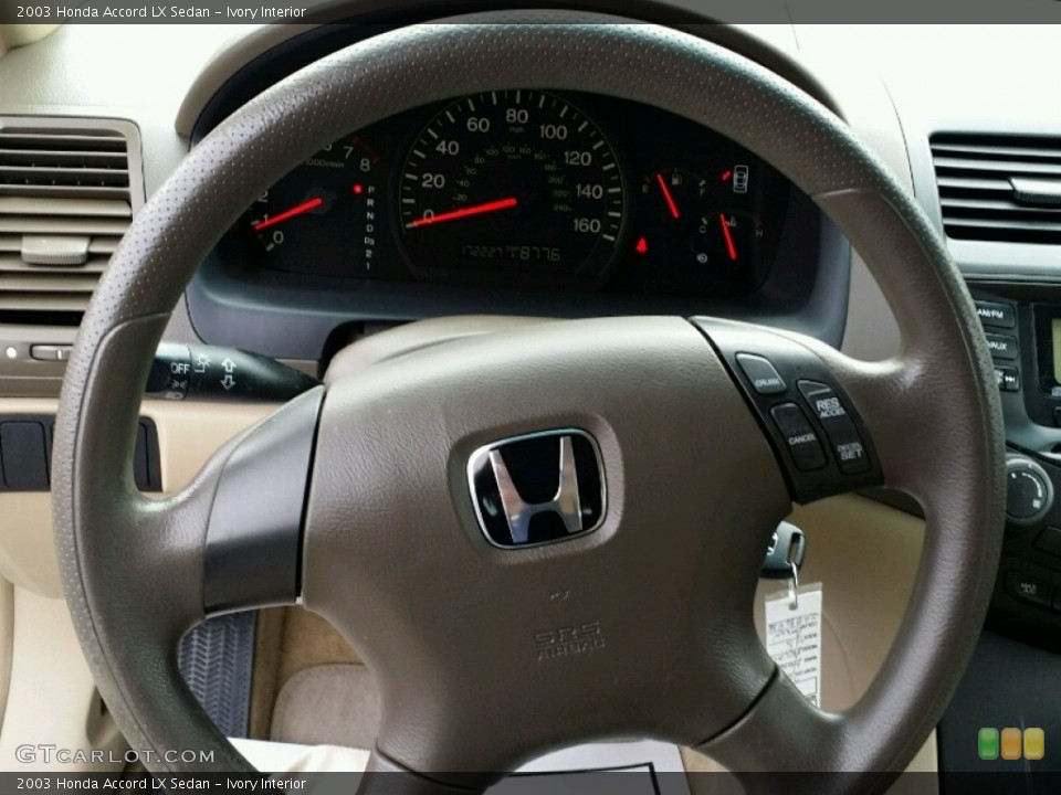 Ivory Interior Steering Wheel for the 2003 Honda Accord LX Sedan #99108616