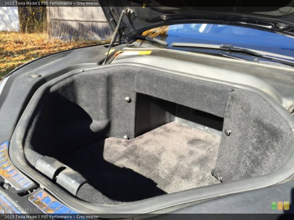 Grey Interior Trunk for the 2013 Tesla Model S P85 Performance #99108688