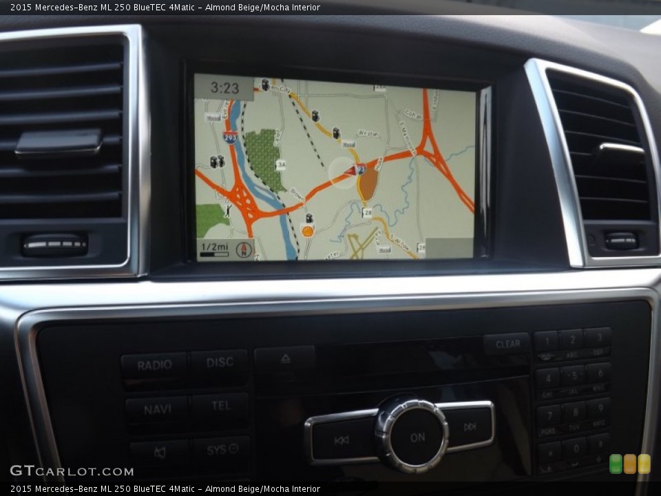 Almond Beige/Mocha Interior Navigation for the 2015 Mercedes-Benz ML 250 BlueTEC 4Matic #99111046